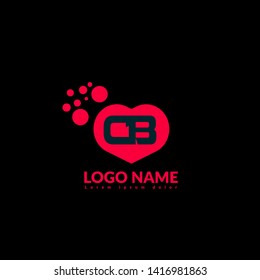 CB company linked letter logo concept. Designed for your web site design, logo, app, UI. initial logo design