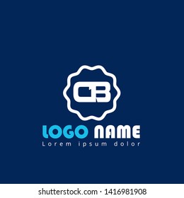 CB company linked letter logo concept. Designed for your web site design, logo, app, UI. initial logo design