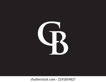 Cb Creative Monogram Minimalist Logo Design Stock Vector (Royalty Free ...