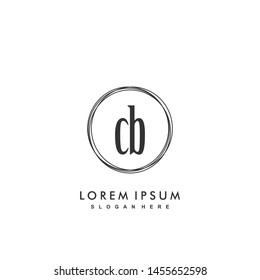 CB Initial beauty monogram logo vector