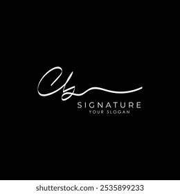 CB initial letter handwriting and signature logo, c b elegant Symbol design template