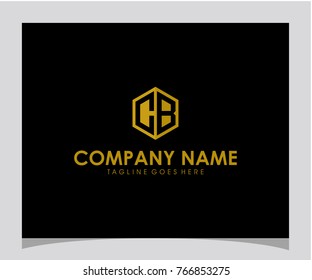 CB initial letter logo design