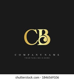 CB Initial Letter Logo Luxury Template Design