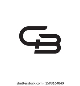 CB initial letter logo template vector icon design