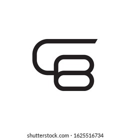 CB initial letter logo template vector icon design
