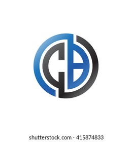 CB initial letters linked circle logo blue black