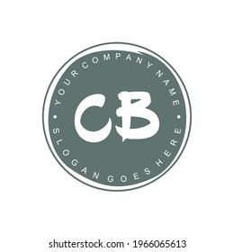 CB Initial logo Branding Brush wedding business
