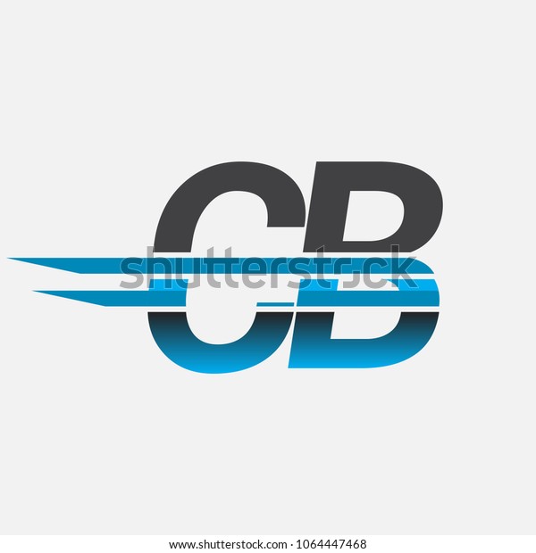 Cb Initial Logo Company Name Colored Stock Vector (Royalty Free) 1064447468