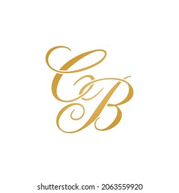 CB initial logo design vector stock