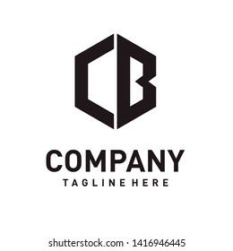 CB Initials logo with hexagon shape
