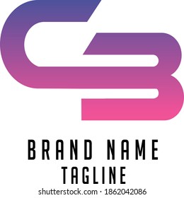 Logo der CB-Initialen, Logo der Namensschilder, Logo der Firmenzeichen, Logo der Personeninitialen
