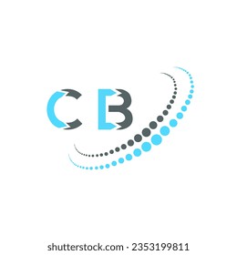 Diseño creativo del logotipo de la letra CB. Diseño único CB.
