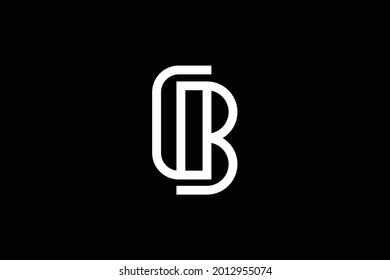 CB letter logo design on luxury background. BC monogram initials letter logo concept. CB icon design. BC elegant and Professional white color letter icon on black background.