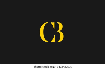 Cb Letter Logo Design Template Vector Stock Vector (Royalty Free ...