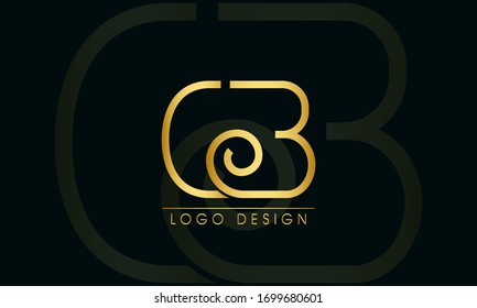 CB Letter Logo Design Template Vector
