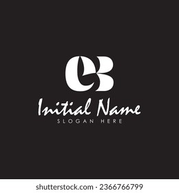 Plantilla de diseño del logotipo de la letra CB Símbolo abstracto de monograma 