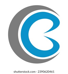 CB letter logo design template 1