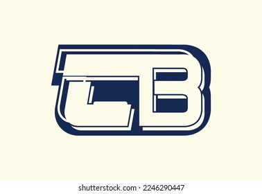 CB letter logo and icon design template