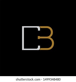 CB Letter monogram with abstract concept style design