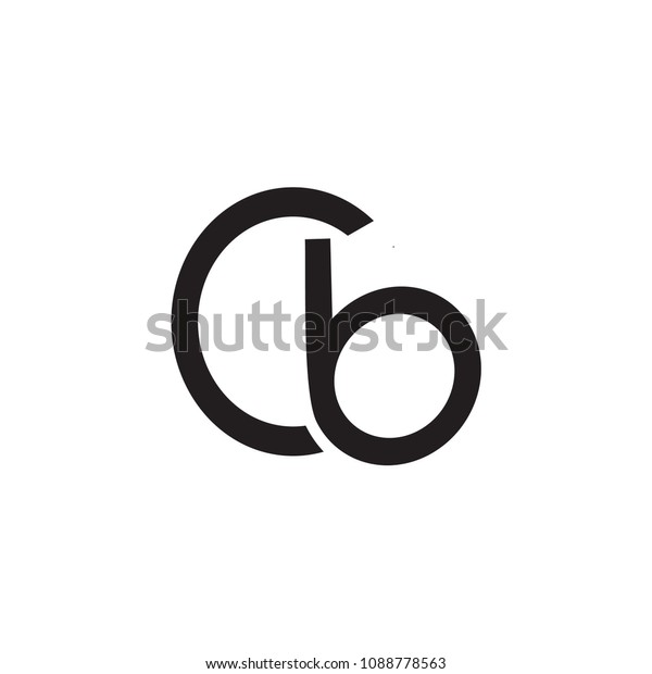 Cb Letter Vector Logo Stock Vector Royalty Free 1088778563