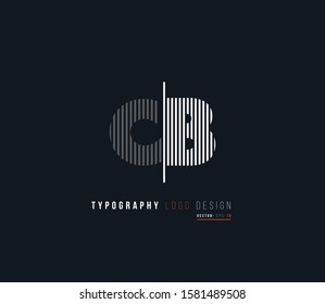 C&B letters joint logo vector.