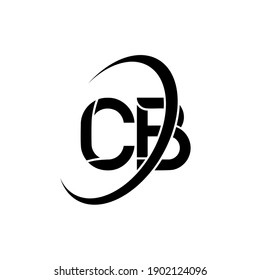 CB logo. C B design. White CB letter. CB C B letter logo design. Initial letter CB linked circle uppercase monogram logo.