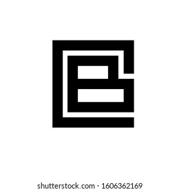 CB logo design simple modern template