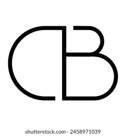 CB logo design. Vector image