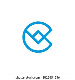 Signo vectorial de diseño de logotipo CB