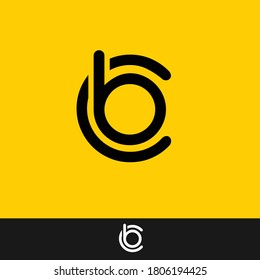 Letra B C del logotipo CB en formato vectorial.