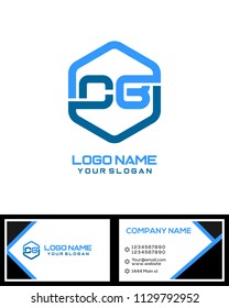 CB logo letter initial, Abstract polygonal Background Logo,