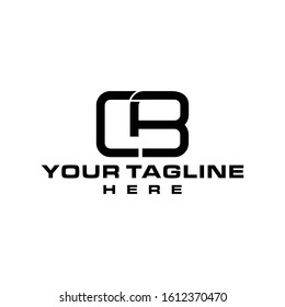 CB minimalist creative logo initials