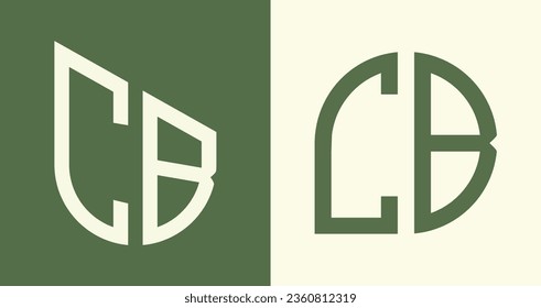 paquete vectorial de diseño de logotipo de letra inicial moderna CB. Será adecuado para qué empresa o nombre de marca inician esas iniciales.