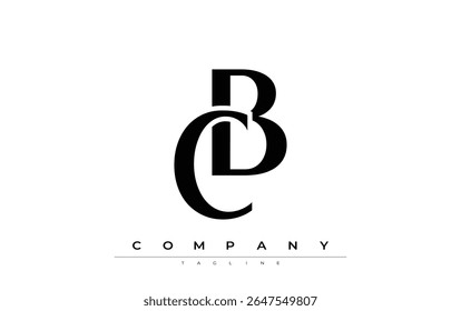 CB Modern Initials Logo Design. Branding logo with stylized initials showcasing bold design and modern aesthetic. Ideal for professional business branding or creative projects focusing on minimalistic