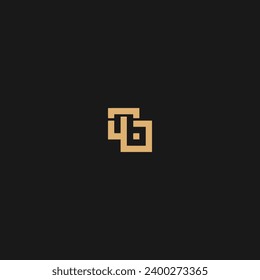 icono de letra de monograma CB, las iniciales del vector comercial de CB,
