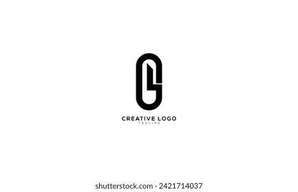 CB OB BO Abstract initial monogram letter alphabet logo design
