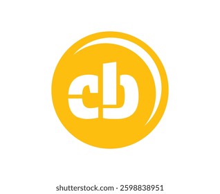 CB sport emblem or team logotype. Ball logo with a combination of Initial letter C and B for balls shop, sports company, training, club badge. Vector illustration.