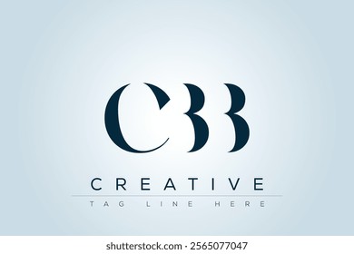 CBB abstract letter logo design. This logo is designed by three abstract letters.