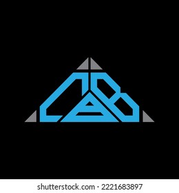 CBB letter logo creative design with vector graphic, CBB simple and modern logo in triangle shape.