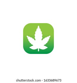 CBD apps icon design.All elements are fully vector and can be used for both print and web. Text and colors are easily editable.