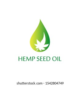 CBD.  Cannabidiol Logo Design.  Marijuana leaf. Medical cannabis. Hemp oil. Cannabis extract. Icon product label and logo graphic template. Isolated vector illustration