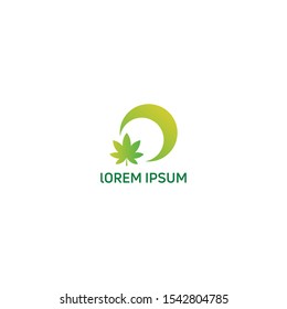 CBD.  Cannabidiol Logo Design.  Marijuana leaf. Medical cannabis. Hemp oil. Cannabis extract. Icon product label and logo graphic template. Isolated vector illustration
