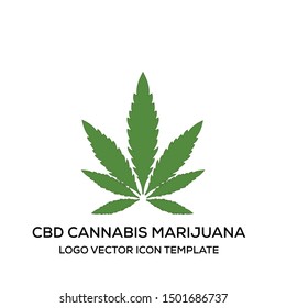 CBD Cannabis Marijuana leaf vector template for CBD Cannabidiol Cannabis Hemp Marijuana Bussiness Consulting Health Company.