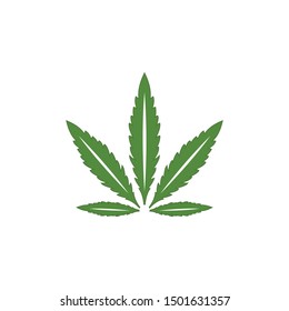 CBD Cannabis Marijuana logo vector icon template for CBD Cannabidiol Cannabis Hemp Marijuana Bussiness Consulting Health Company.