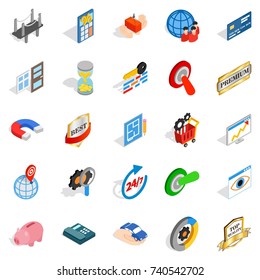 CBD icons set. Isometric set of 25 cbd vector icons for web isolated on white background