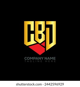 Abstraktes Design des CBD-Buchstabenlogos. Einzigartiges CBD-Design. CBD.
