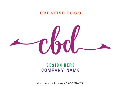 CBD lettering logo is simple, easy to understand and authoritative
