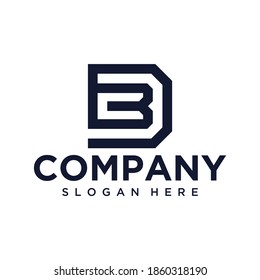 CBD Logo Design. DB Logo. BD Logo. Vector. Design Graphic