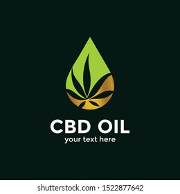 CBD logo vector for a Healthy Cannabis Products, Medical and CBD Industry.
