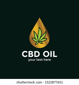 CBD logo vector for a Healthy Cannabis Products, Medical and CBD Industry.
